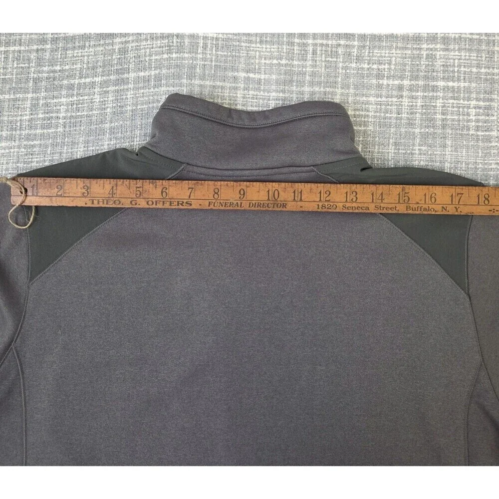THE NORTH FACE Flash Dry XD 1/2 Zip Pullover Fleece Gray Jacket Men's L SEE DESC